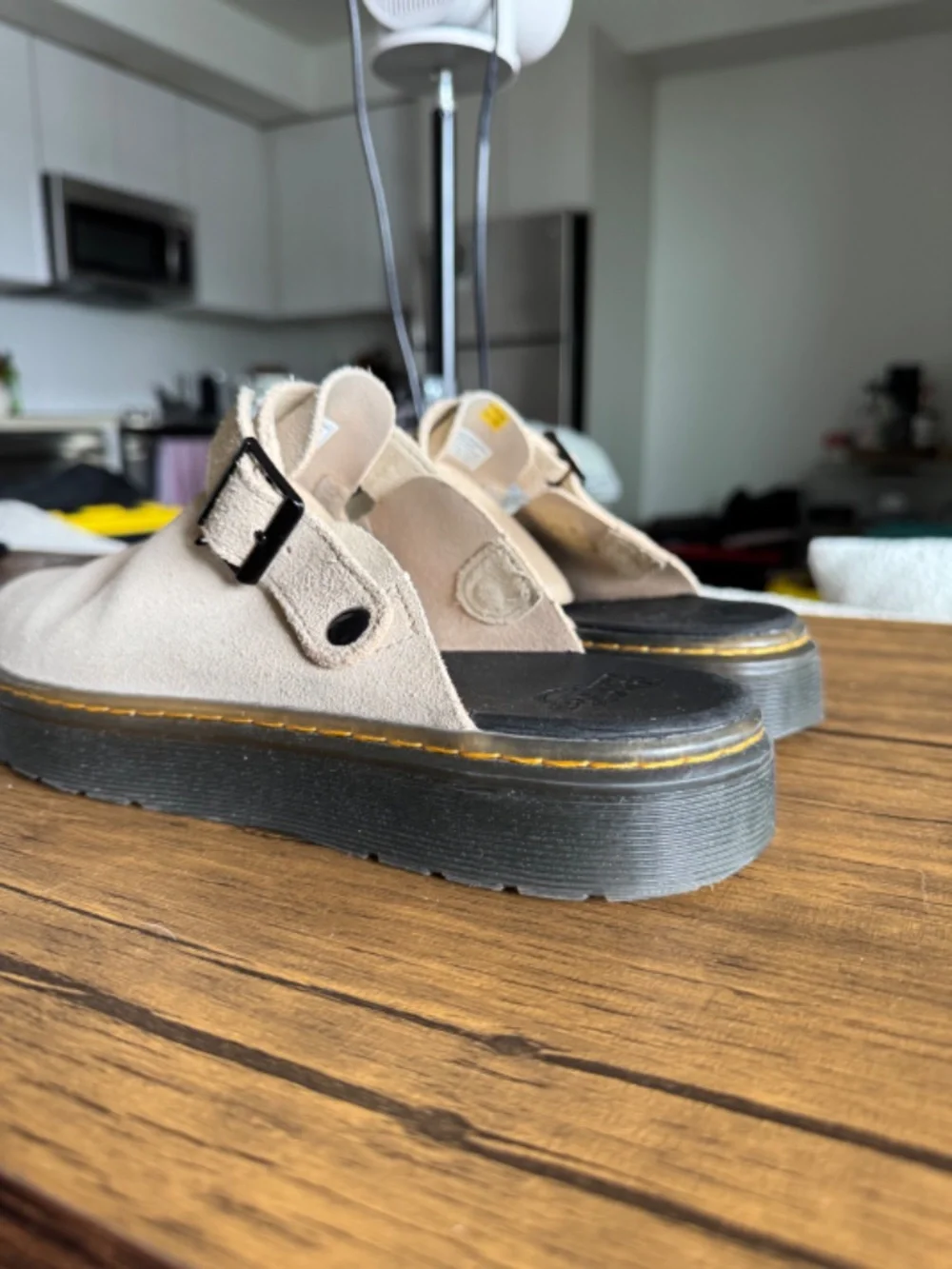 Dr Martens Carlson Suede Slip On Open Back Mule